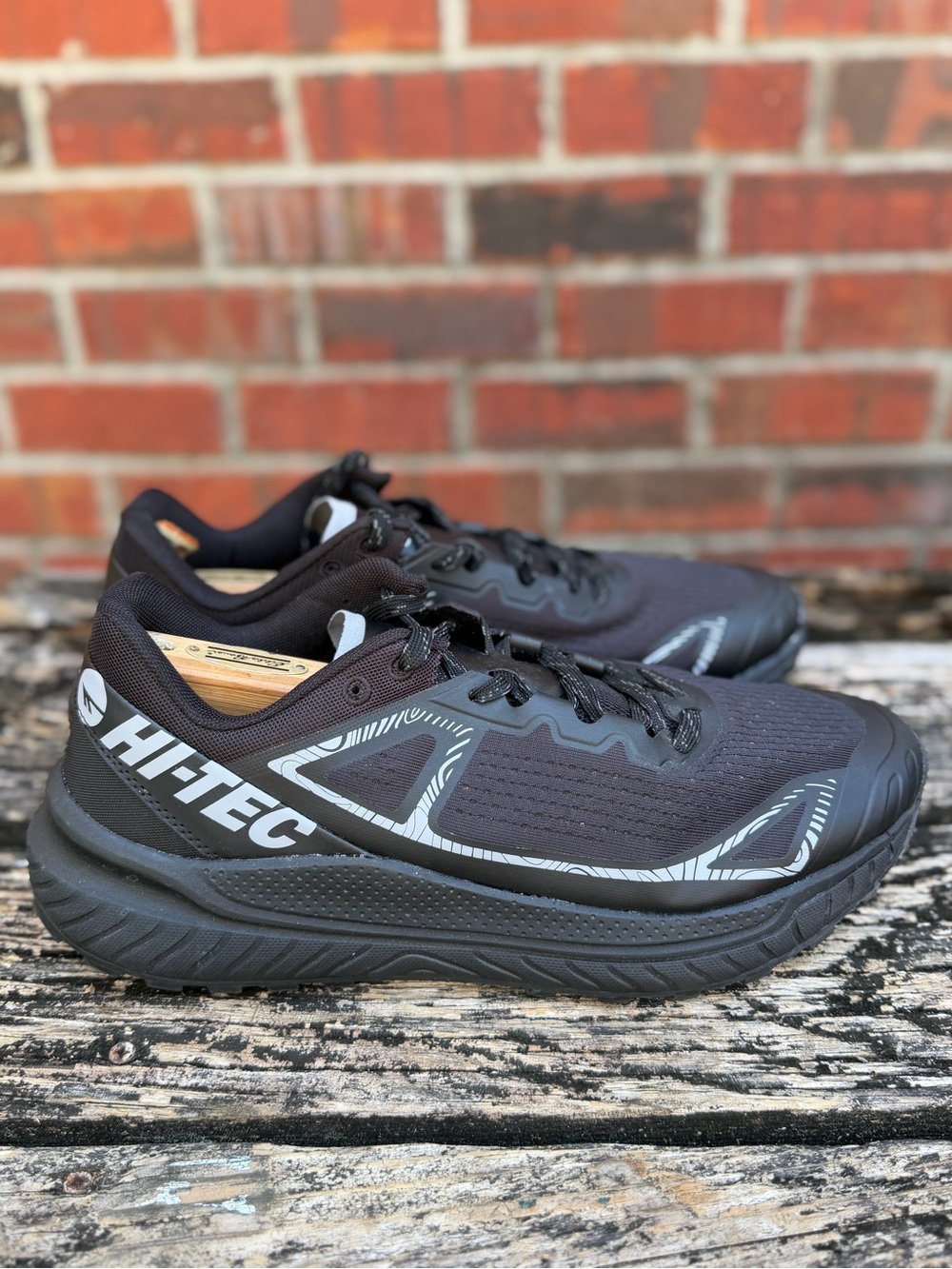 Hi-Tec Catalina Men's Sz 13 Black / Alloy Trail Running Athletic Shoes X1
